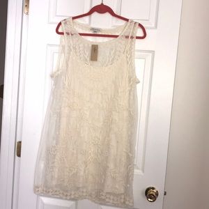 Cream lace dress